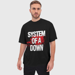 Мужская футболка oversize 3D System of a Down - фото 2
