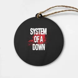 Деревянная игрушка круг System of a Down