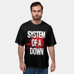 Мужская футболка oversize 3D System of a Down - фото 2