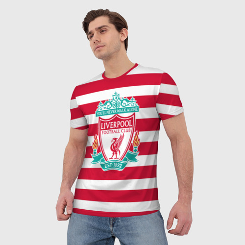 Мужская футболка 3D FC Liverpool, цвет 3D печать - фото 3