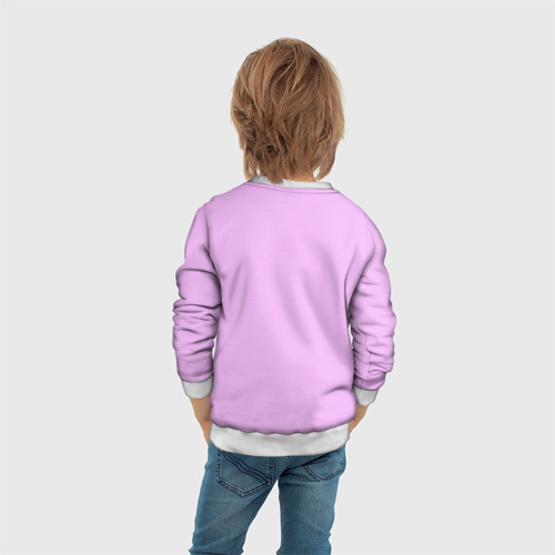 Детский свитшот 3D Alisa-pink, цвет 3D печать - фото 6