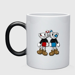 Кружка хамелеон Cuphead/Mugman