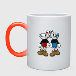 Кружка хамелеон Cuphead/Mugman