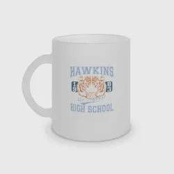 Кружка матовая стеклянная Stranger Things Hawkins