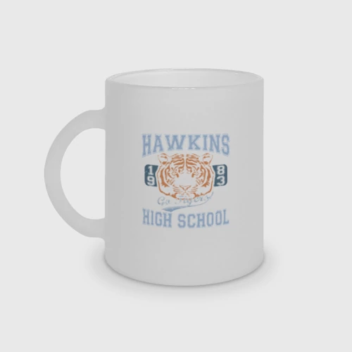 Кружка матовая стеклянная Stranger Things Hawkins
