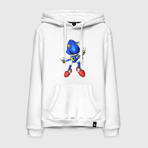 Мужская толстовка хлопок Metal Sonic, цвет белый