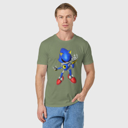 Мужская футболка хлопок Metal Sonic - фото 2