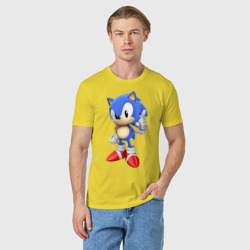 Мужская футболка хлопок Classic Sonic - фото 2