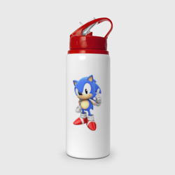 Бутылка для воды с трубочкой Classic Sonic