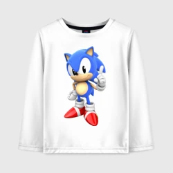 Детский лонгслив хлопок Classic Sonic