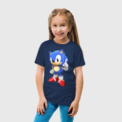 Детская футболка хлопок Classic Sonic - фото 2