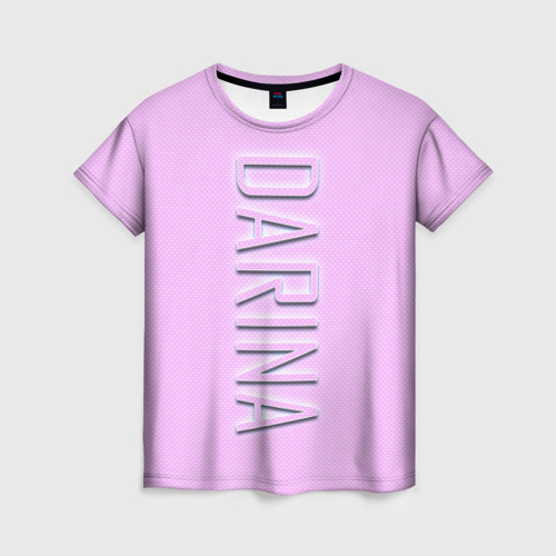 Женская футболка 3D Darina-pink, цвет 3D печать