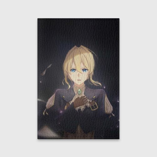 Обложка для паспорта матовая кожа Violet Evergarden, цвет желтый