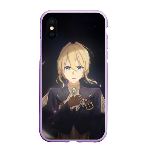 Чехол для iPhone XS Max матовый Violet Evergarden, цвет сиреневый