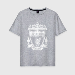 Женская футболка хлопок Oversize Liverpool FC