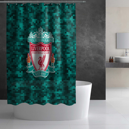Штора 3D для ванной Liverpool FC - фото 2
