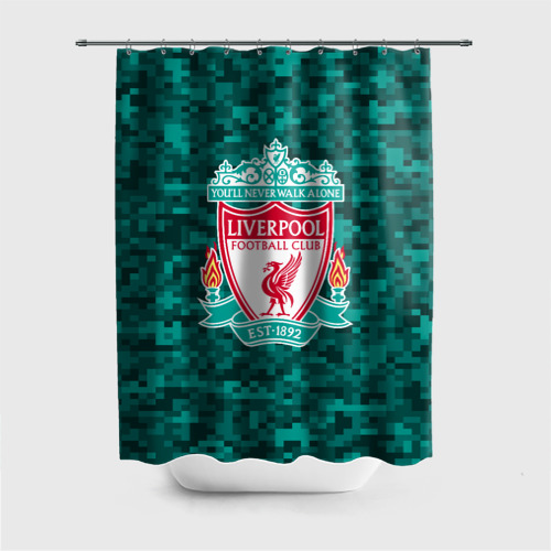 Штора 3D для ванной Liverpool FC