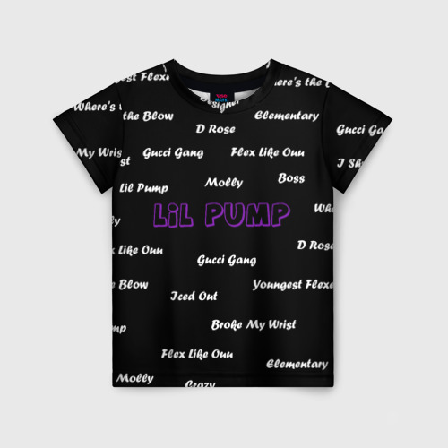 Детская футболка 3D Lil Pump - 108, цвет 3D печать