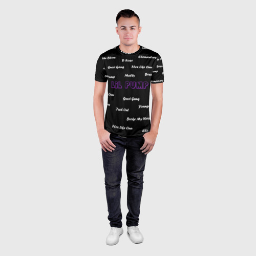 Мужская футболка 3D Slim Lil Pump - 108 - фото 4