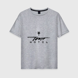 Женская футболка хлопок Oversize Tokio Hotel