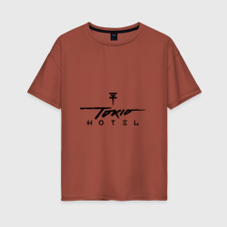 Женская футболка хлопок Oversize Tokio Hotel
