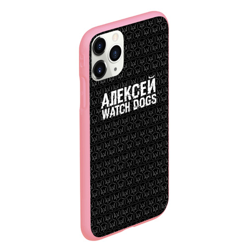 Чехол для iPhone 11 Pro Max матовый Алексей Watch Dogs, цвет баблгам - фото 3