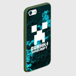 Чехол для iPhone 5/5S матовый Даниил в стиле Minecraft - фото 2