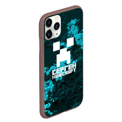 Чехол для iPhone 11 Pro Max матовый Сергей в стиле Minecraft - фото 2