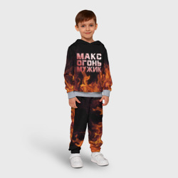 Детский костюм с толстовкой 3D Макс огонь мужик - фото 2