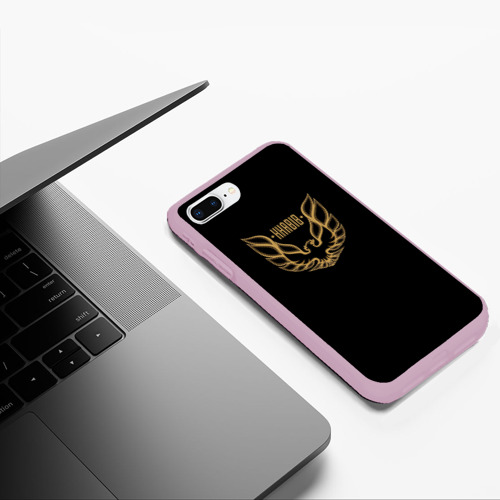 Чехол для iPhone 7Plus/8 Plus матовый Хабиб Нурмагомедов, цвет розовый - фото 5