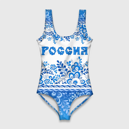 Женский Слитный купальник Россия гжель