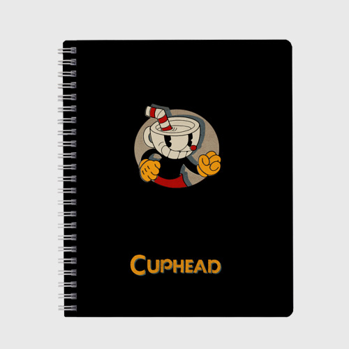 Тетрадь Cuphead, цвет клетка