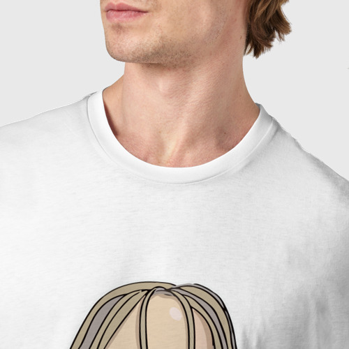 Мужская футболка хлопок T-FEST, цвет белый - фото 6