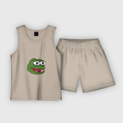 Детская пижама с шортами хлопок Pepe frog