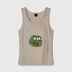 Женская майка хлопок Pepe frog