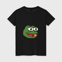 Женская футболка хлопок Pepe frog