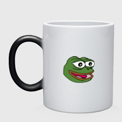 Кружка хамелеон Pepe frog