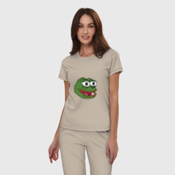 Женская пижама хлопок Pepe frog - фото 2