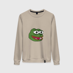 Женский свитшот хлопок Pepe frog