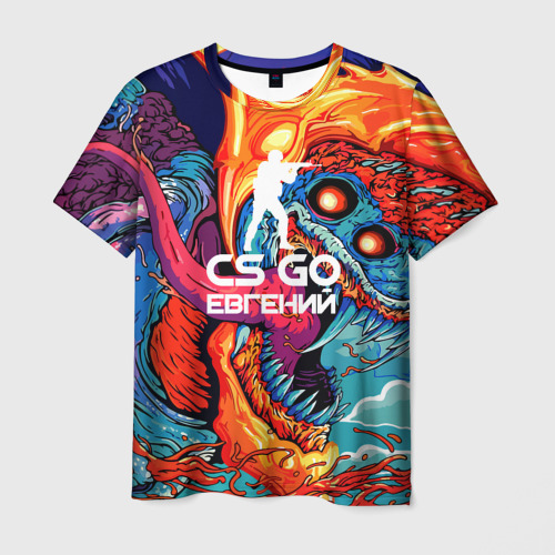 Мужская футболка 3D Евгений в стиле CS GO, цвет 3D печать