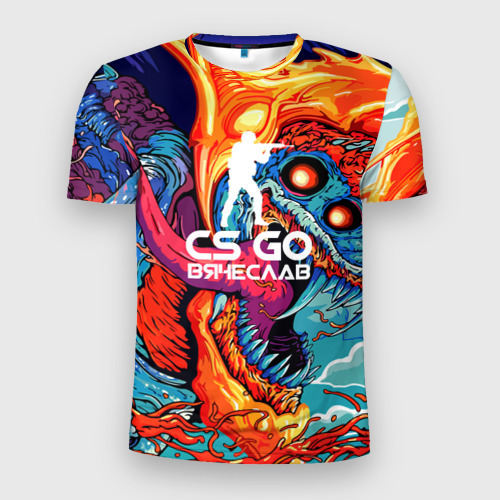 Мужская футболка 3D Slim Вячеслав в стиле CS GO