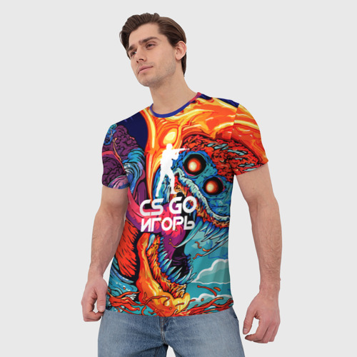 Мужская футболка 3D Игорь в стиле CS GO, цвет 3D печать - фото 3