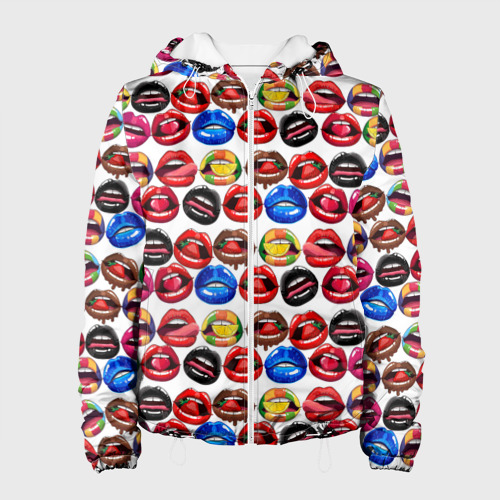 Женская куртка 3D Lips Pattern