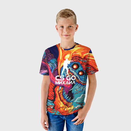 Детская футболка 3D Михаил в стиле CS GO - фото 3
