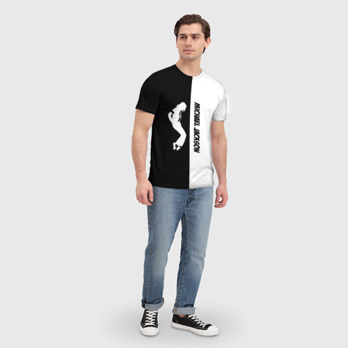 Мужская футболка 3D с принтом Michael Jackson, вид сбоку #3
