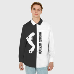 Мужская рубашка oversize 3D Michael Jackson - фото 2