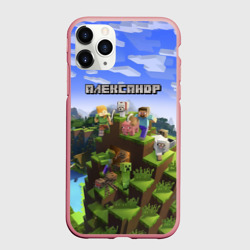 Чехол для iPhone 11 Pro Max матовый Александр - Minecraft