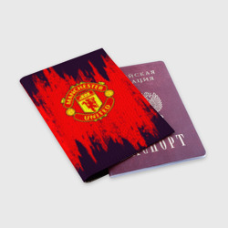 Обложка для паспорта матовая кожа Манчестер Юнайтед - фото 2