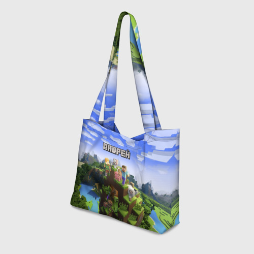 Пляжная сумка 3D Андрей - Minecraft - фото 3