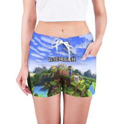 Женские шорты 3D Алексей - Minecraft - фото 2